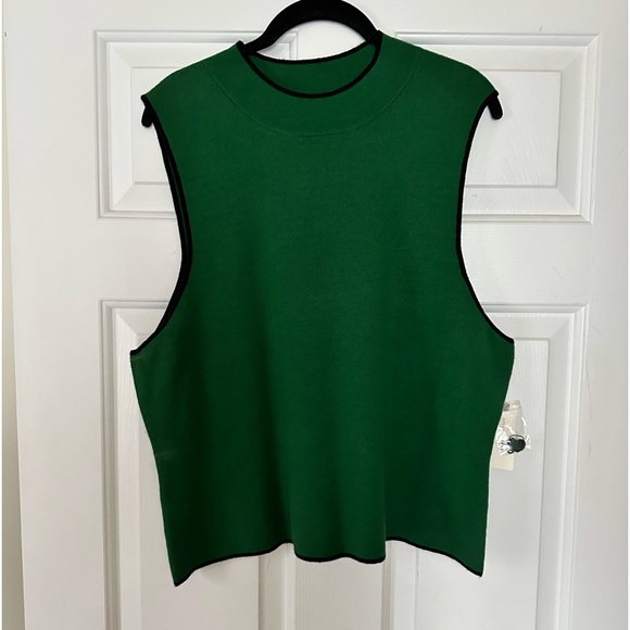 Anthropologie Tops - Anthropologie Sleeveless Mock Turtleneck Sweater NWT